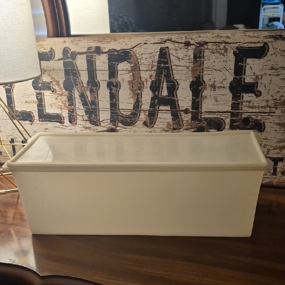 Vintage White Food Storage Container